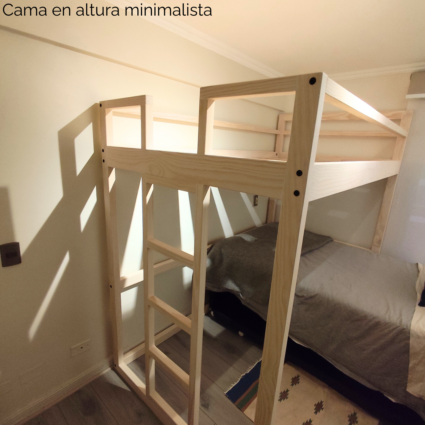 Cama en Altura Minimalista