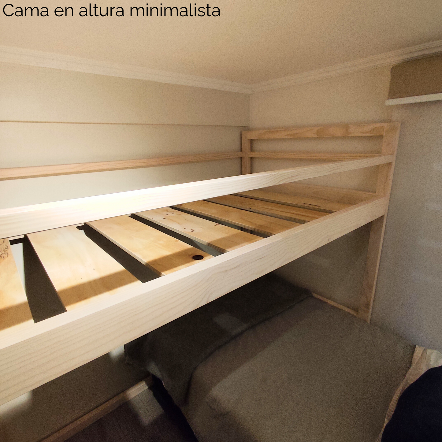 Cama en Altura Minimalista
