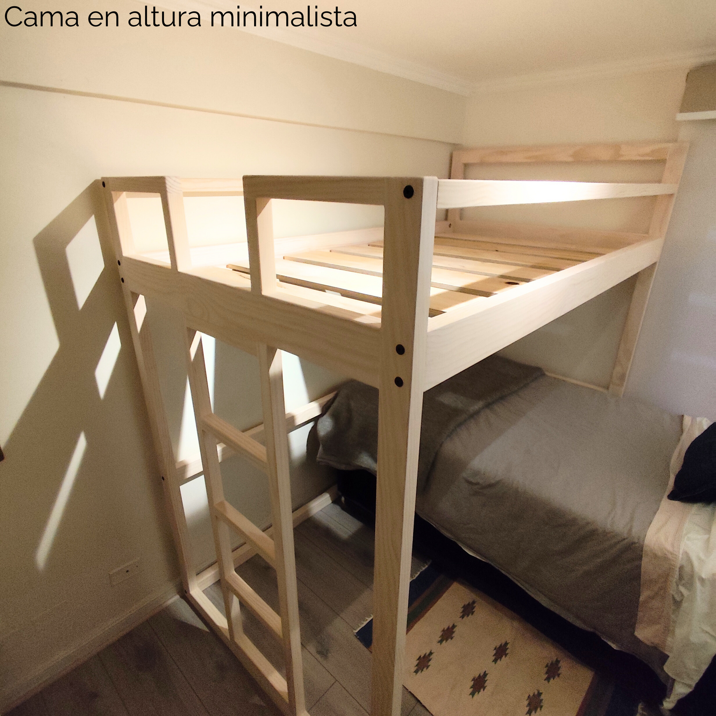Cama en Altura Minimalista
